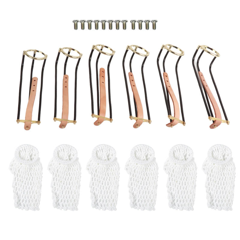 Description Picture 3 of itemBilliards Slide Track, 6 Pcs Billiards Table Pocket Rail Slide Track with Net Bags Snooker Billiard Table Accessories