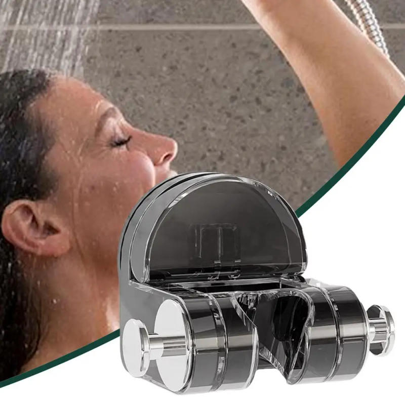 Description Picture 4 of itemSuction Shower Head Holder Punch-Free Shower Rack Holder Multifunctional Shower Bracket Wall Mount Bathroom Shower Rack For