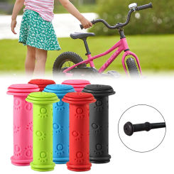 1Pair Rubber Bike Bicycle Handle Bar Grips Anti-slip Waterproof Scooter Handlebar 18mm For BTWIN Kids Bike 14-16inch 2024