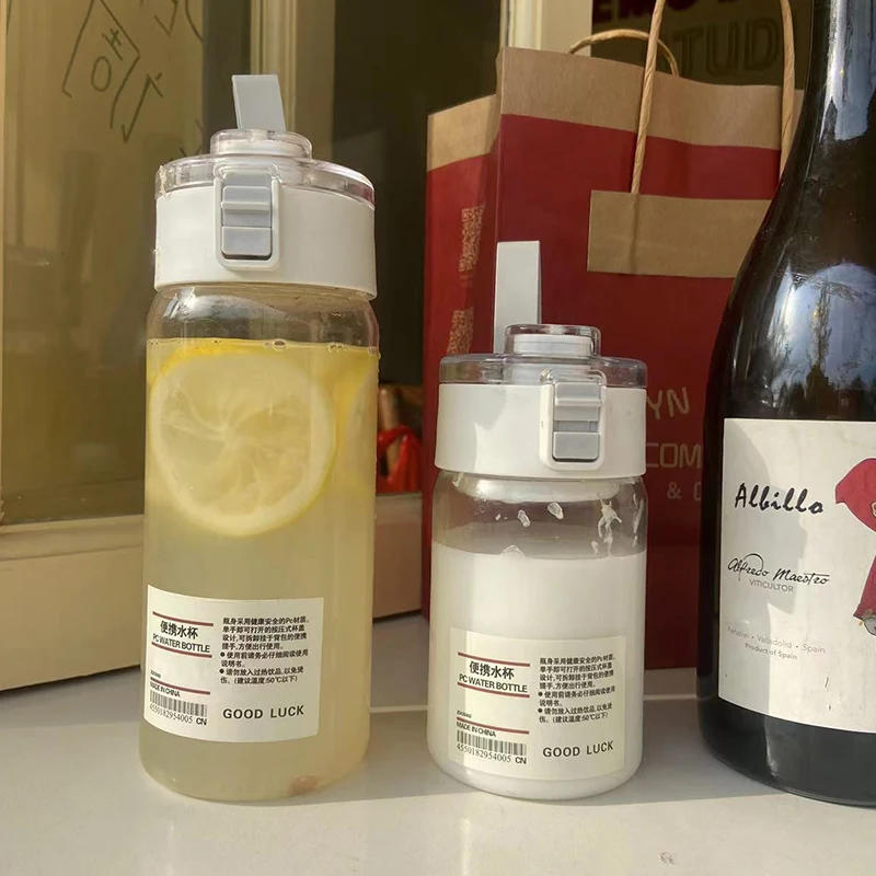 Description Picture 3 of item350Ml/550Ml/800Ml Water Bottle Space Cup New Bouncing Cover Handy Cup Sports Plastic Water Bottle Space Cup Plastic Cup