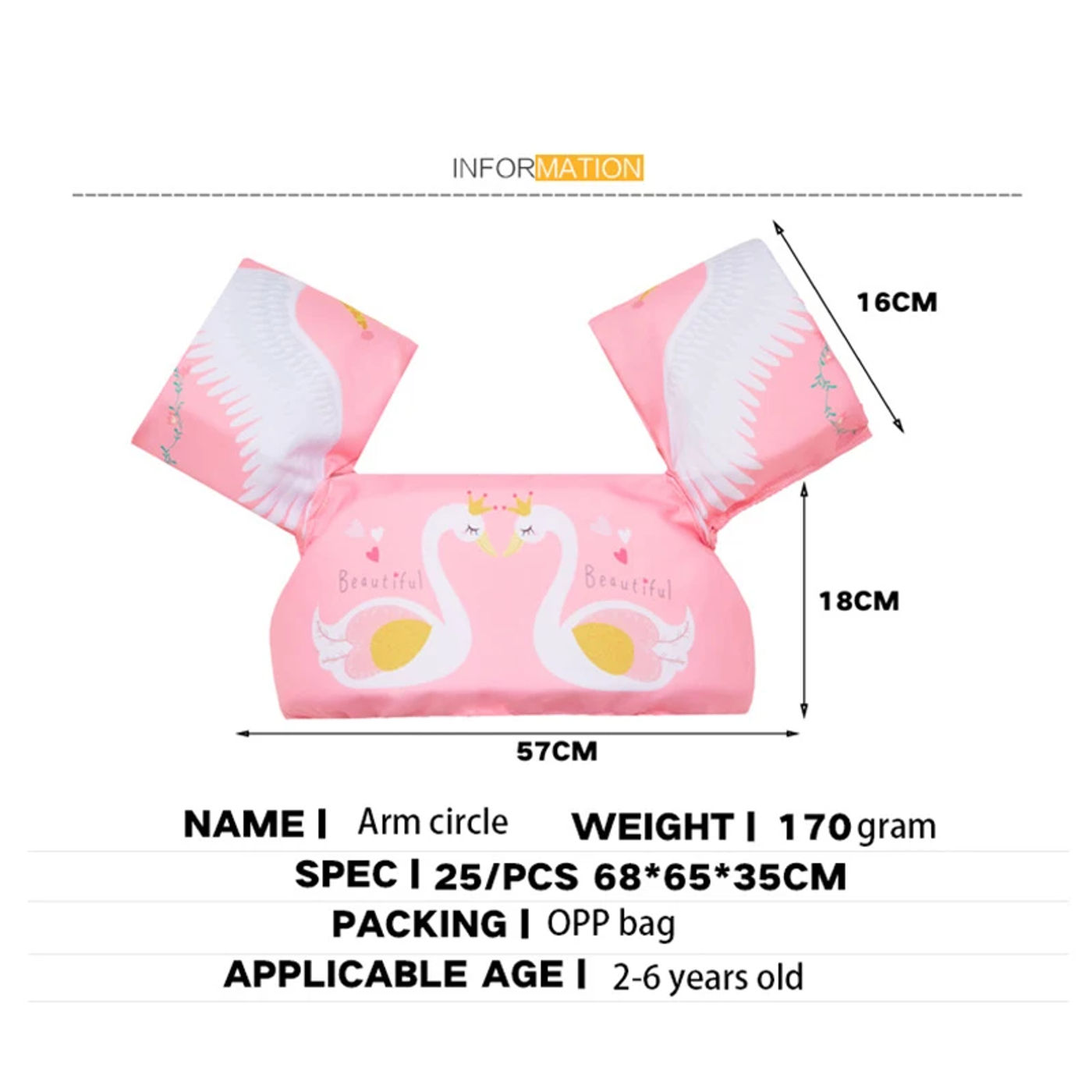 Description Picture 2 of itemBaby Arm Ring Buoyancy Vest Garment Of Floating Kids Safety Life Vest 14-25KG Cartoon Children's Swim Life Jackets Puddle Jumper