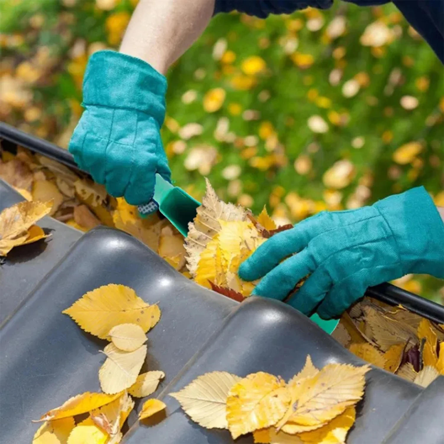 Description Picture 6 of itemGutter Getter Scoop Plastic Multi-purpose Cleaning Roof Eaves Leaf Scoops Pets Feeding Shovel Home Garden Dirt Cleaner Products