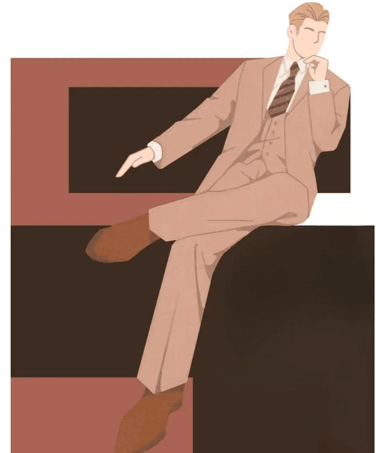 Description Picture 2 of itemDouble Breasted Tuxedo Suit Men Business Work Wedding Formal Sets Solid 2 pcs Jacket  Pant Slim Fit England Casual Clothing