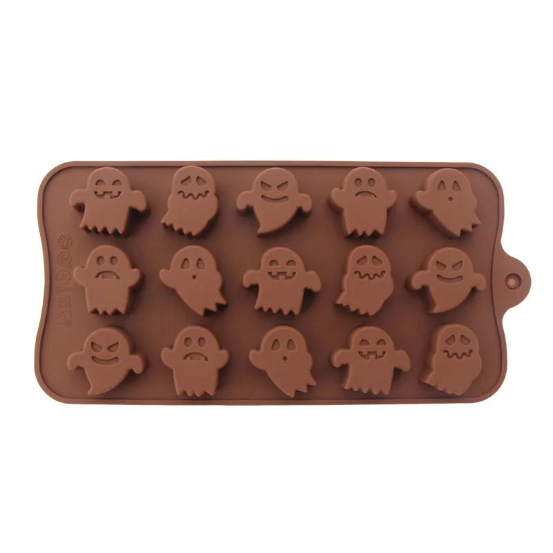 Description Picture 5 of itemHalloween Silicone Mold Classic Ghost Chocolate Mould Food Grade DIY Pumpkin Candy Mould Cake Decoration Kitchen Dessert Tool