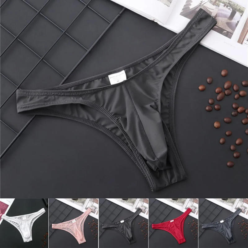 Description Picture 4 of itemSexy Men's Low Waist Briefs Shorts Elephant Nose Pouch Underwear Sheer Thin Panties Man Comfortable Underpants