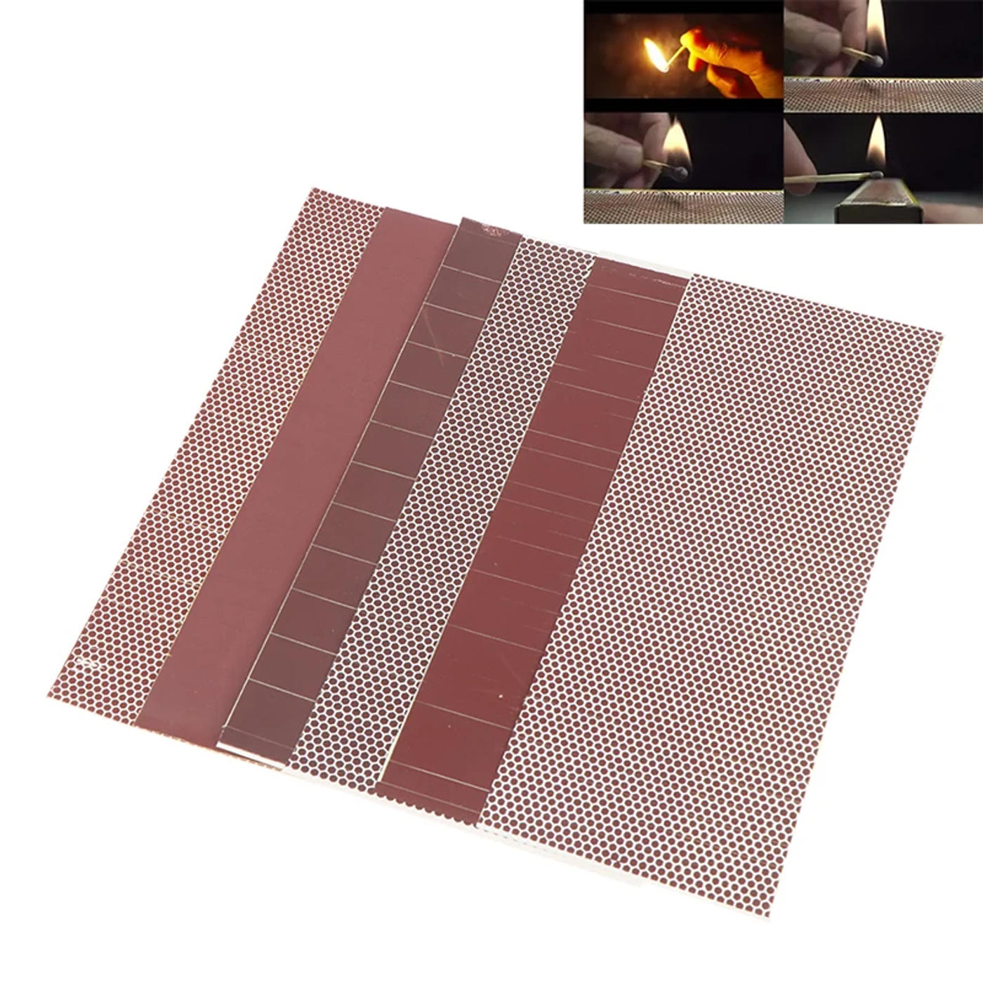 Description Picture 3 of item1Pcs Matchstick Striker Sticker Adhesive Matches Skin Flame Paper Phosphorus Sheet Match Striker Paper DIY Candle Accessories