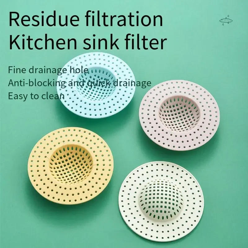 Description Picture 3 of itemPlastic Kitchen Sink Filter Strainer Sewer Filtering Net Stopper Floor Drains Hair Catcher Waste Collector for Home  Accessories