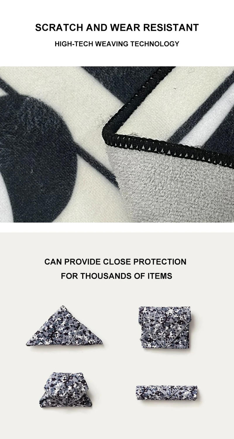 Description Picture 3 of itemToiletries Cosmetic Makeup Brushes Storage Bag Cloth Protective Wrap 50cm Universal Magic Self-Adhesive Travel Outdoors Make Up