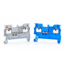 PT-1.5 Din Rail Terminal Block Electrical Wire Spring Connection Push In Wiring Conductor Terminal Connector Strips PT1.5 10pcs