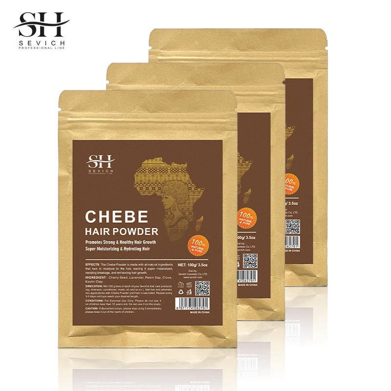 Description Picture 4 of item2023 New 100g Chebe Powder Africa Women Traction Alopecia Treatment Oil Men Hair Growth Spray Hair Loss Treatment Get Rid Of Wig