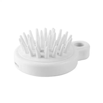 White Soft Silicone Head Body Shampoo Scalp Massage Brush Comb Hair Washing Comb Children Adults Shower Bath Tool