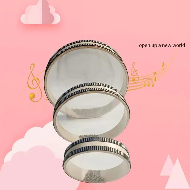 Description Picture 4 of itemWood Color Wooden Remo Ocean Drum Orff Musical Tool of Musical NatureTraditional Sound Instrument 6/8/10 S Folk Inches E6E5