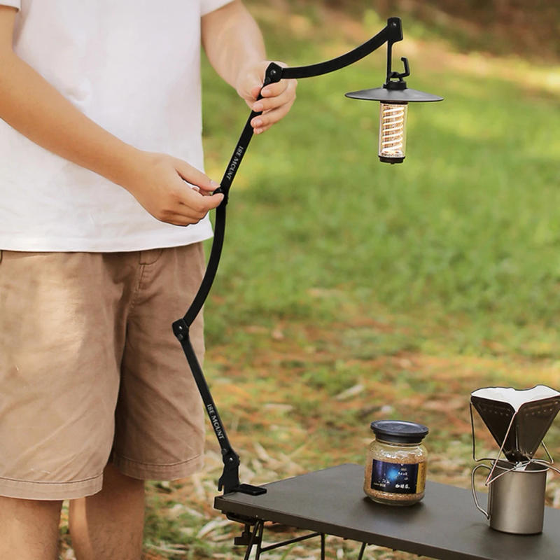 Description Picture 5 of itemUltralight Camping Lamp Stand Portable Outdoor Table Lantern Hanger Rack For Tent Lantern Hanging Stand Foldable Lamp Stand