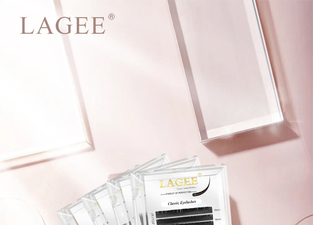 Description Picture 2 of itemLAGEE L/N/LC/LD/M curl False Eyelash Extensions Faux Mink Matte Black 7-15mm Mix Soft Natural L+ Makeup Lashes from NAGARAKU