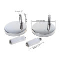 2Pcs Toilet Hinges Mountings Replacement Hinge Fittings Screws For Toilet Seats With Top Fix Hinge 60mm