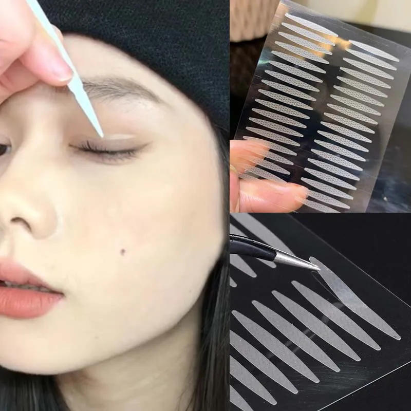 Description Picture 2 of itemInvisible Double Eyelid Sticker Mesh Olive-shaped Eyelid Tape Self-adhesive Waterproof Anti-sweat Natural Eye Lift Tape Makeup