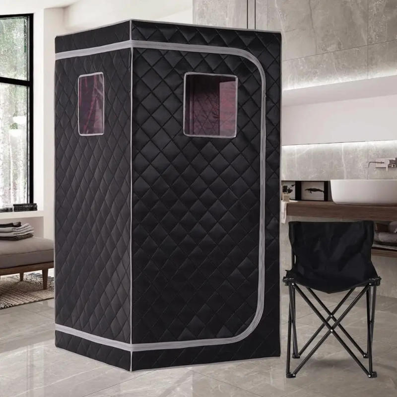 Description Picture 5 of itemPortable Infrared Sauna Home One Person Spa Tent Personal Indoor Saunas with Separate Heating Foot Pad and Chair for Relaxation