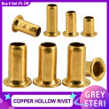 Copper Hollow Rivet Tubular Rivets circuit board  Double-sided Circuit Board PCB Nails M1.3 M1.5 M1.7 M2 M2.3 M2.5 M3 M4 M5 M6