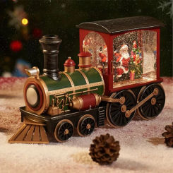 Santa Claus Snowman Christmas Gift Christmas Eve Train Crystal Ball Ornaments Table Decoration