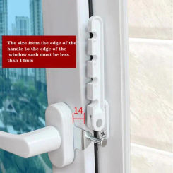 Wind Hook Latches Adjustable Child Safety Plastic Steel Protector Casement Child Proof Door Rock Wind Brace Window Security