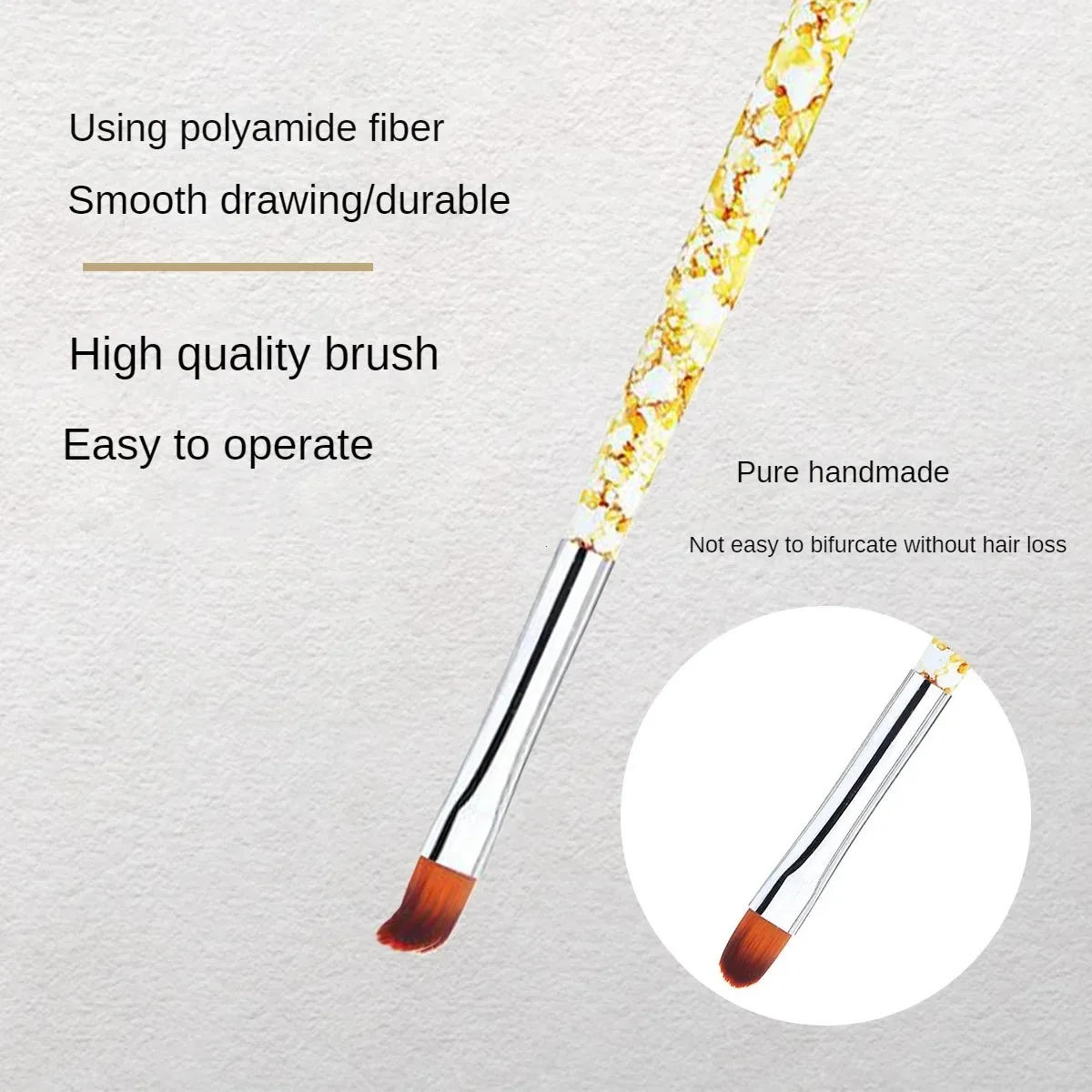 Description Picture 6 of item3pcs/set Nail Painting Pen Set Nail Art UV Gel Extension Builder Petal Flower Drawing Brush Manicure Tools