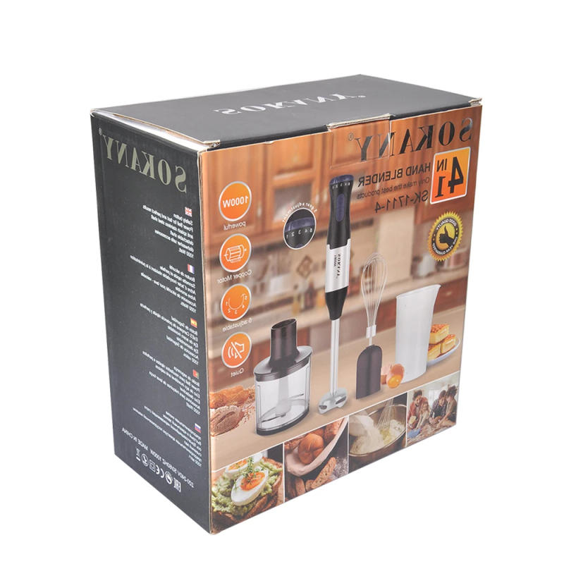 Description Picture 2 of item4 in 1 Electric Mixer Machine 500ML Hand Portable Blender For Kitchen 110V 220V Meat Grinder Juice Food Processor Beater Chopper