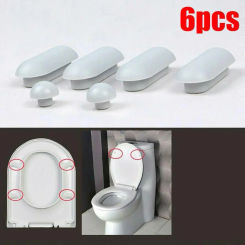 Toilet Seat Shock-proof Buffers Bumpers Replacement Pads Accessories Parts Pack-white Stop Bumper Shock Absorber
