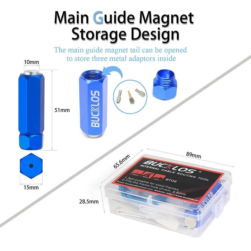 Description Picture 3 of itemBUCKLOS Bike Internal Cable Routing Tool with Magnet Install Bicycle Too lMtb Brake Derailleur Shifter House Inner Cable Guide
