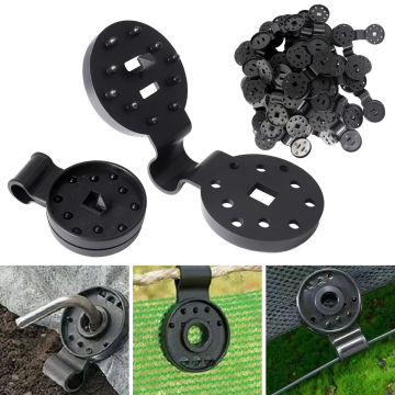 5/100pcs Plastic Clips For Awnings Outdoor Shadow Awning Network Clip Camping Clips Garden Buildings Fence Net Fix Clamp Hook