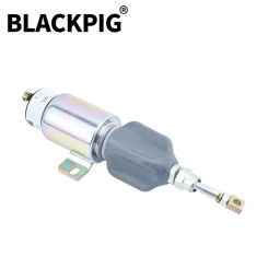 DC 12V 24V Diesel Engine Stop Solenoid Valve Electronic Flameout Fuel Switch Generator Parts Normal Open Power on Pull