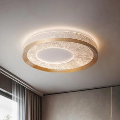 New full spectrum eye protection round lamp for bedroom, modern ceiling light with a high-end feel