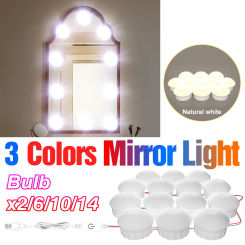 LED Makeup Mirror Light USB Dressing Tables Lamps Bathroom Vanity Mirror Lights For Bedroom Decoration Dresser LED Nightlight