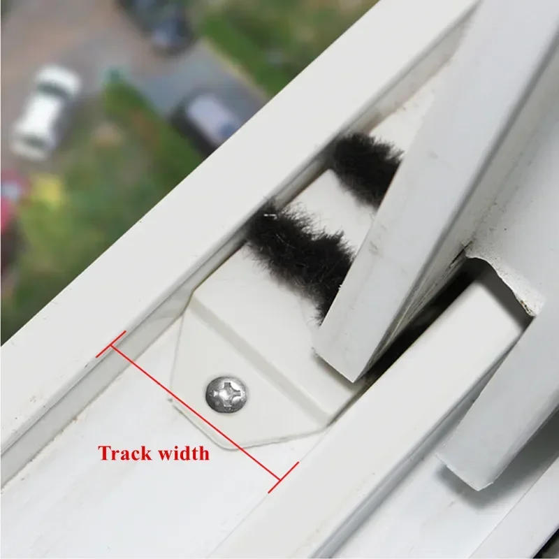 Description Picture 5 of item2pcs Sliding door sealing strip Dust stopper Window slot sealer up and down track rubber buffer block with brush window Hardware