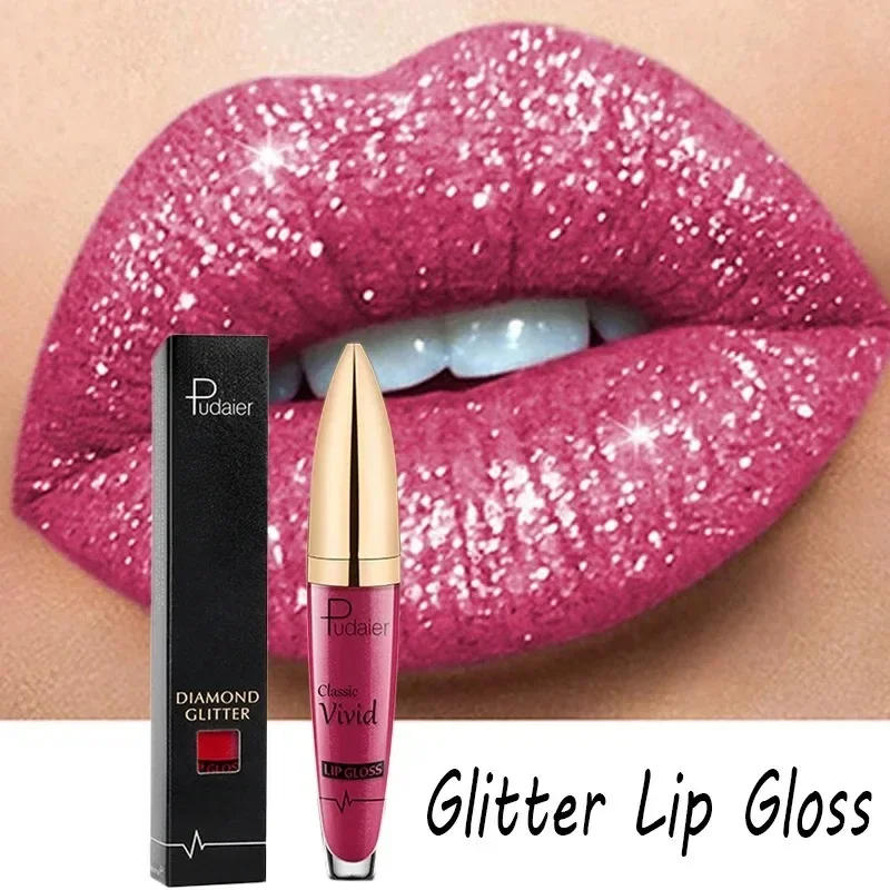 Description Picture 6 of item18 Colors Glitter Lip Gloss Waterproof Long Lasting Diamond Matte To Shimmer Metallic Liquid Lipstick Women Lips Makeup Cosmetic