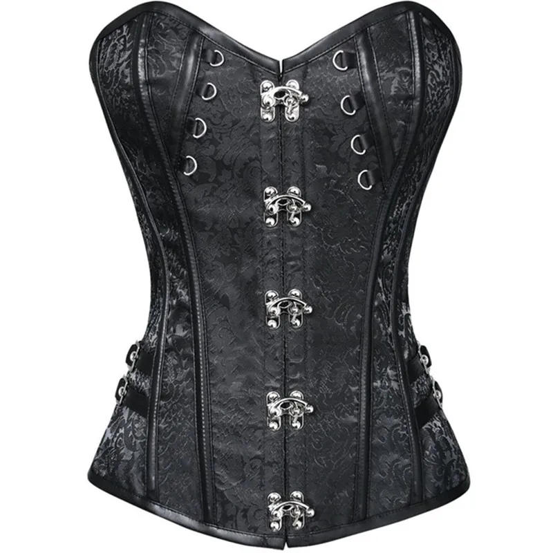 Description Picture 3 of itemSteampunk Overbust Corset Retro Gothic Clothing Women Clubwear Bustiyer Corselet