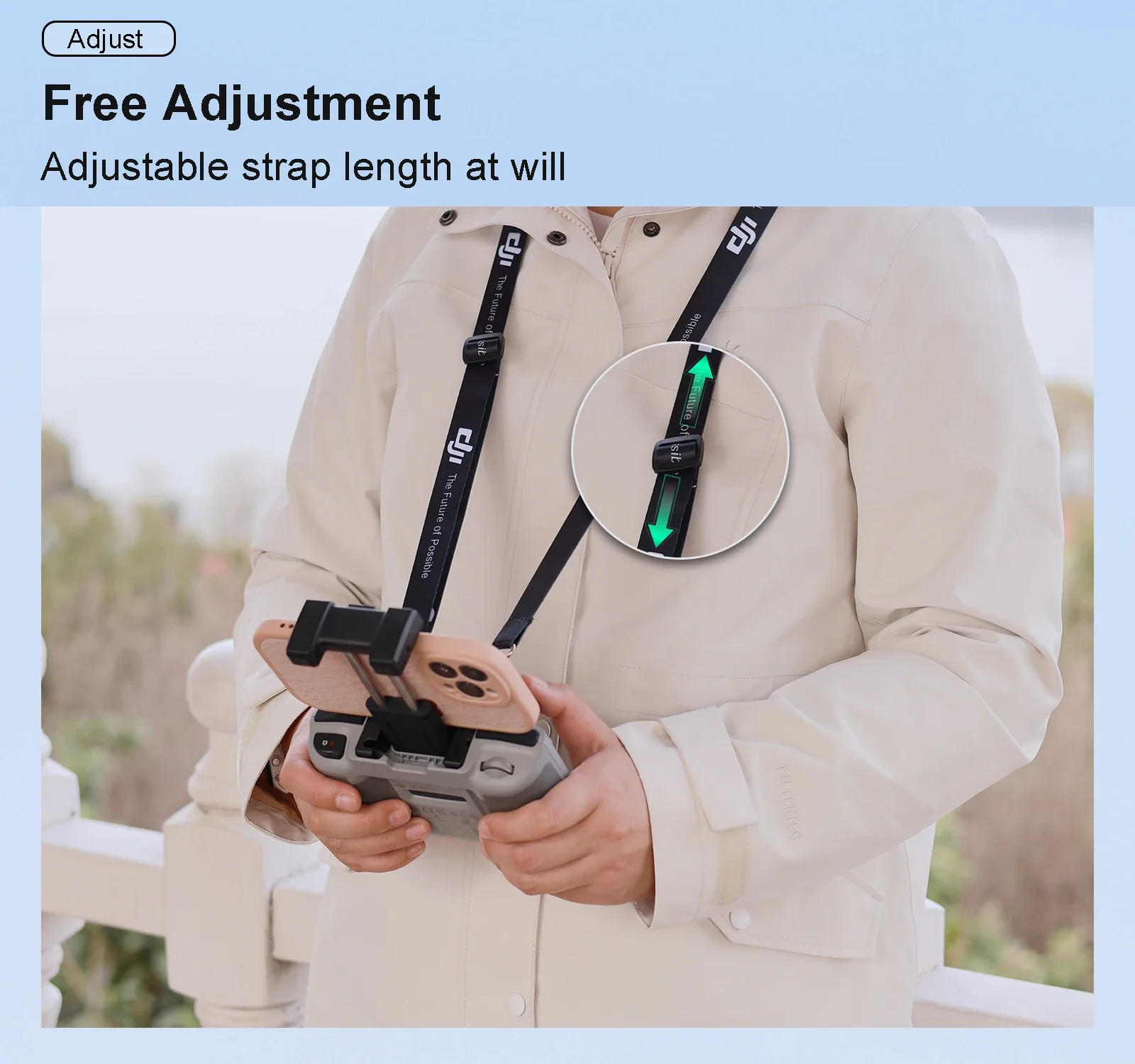 Description Picture 5 of itemRemote Controller Lanyard Strap w Fixed Hook for DJI Mini 3 4 Pro/MINI 2/Air 2S/3/Mavic 3/ DJI RC N1 N2 Drone Accessories