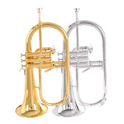 JUPITER Brand New Professional Flugelhorn JHF-846R Gold Lacquer With Case Profession Flugelhorns Bb Yellow Brass Bell