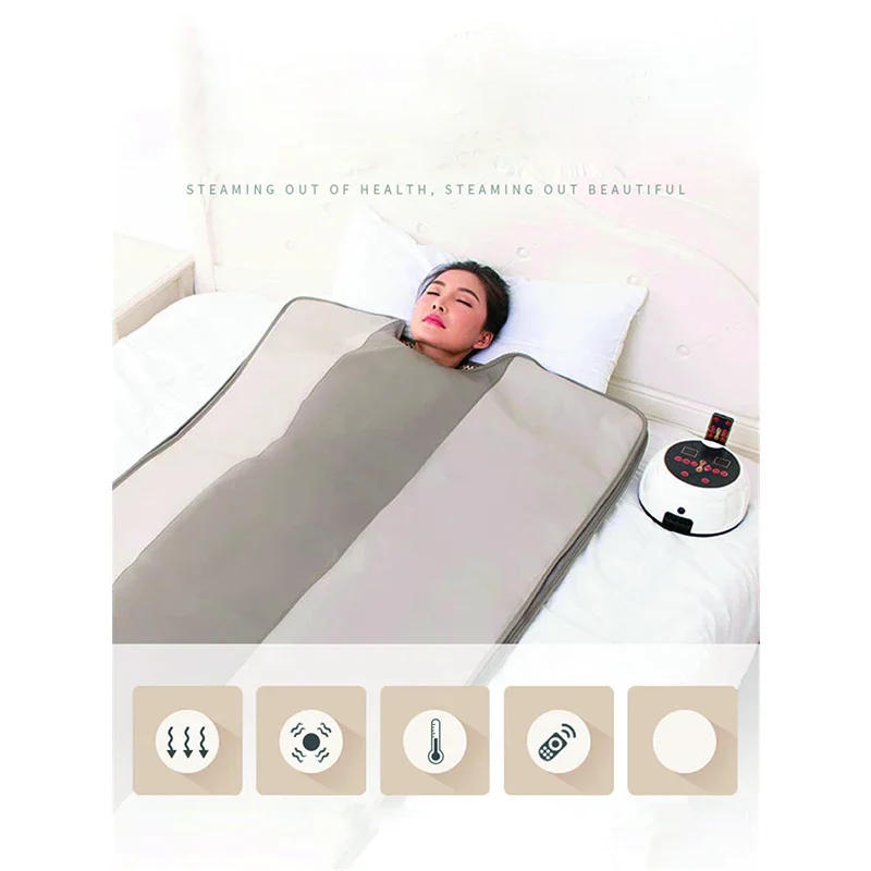 Description Picture 2 of itemHousehold Far Infrared Hyperthermia Massage Steaming Sauna Blanket Space Steam Blanket For Beauty Skin Cleaning