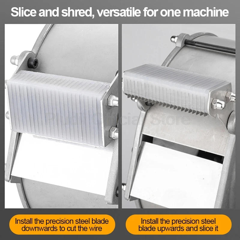 Description Picture 5 of itemElectric Potato Slicer Automatic Slicer Multifunctional Stainless Shred Slicer Cutter Various Vegetables Slicing Grinder Machine