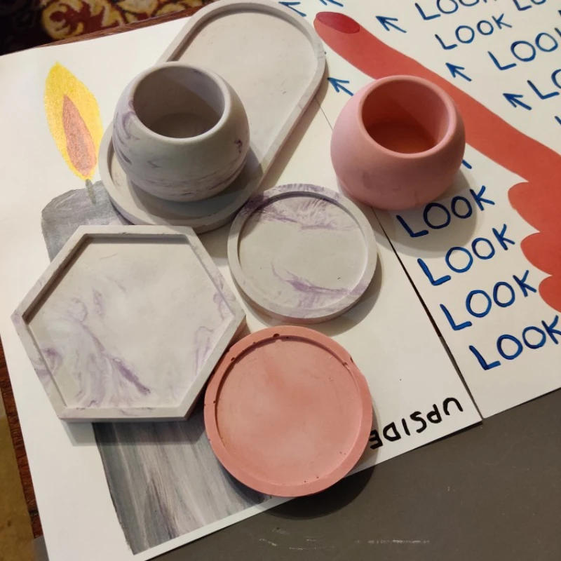 Description Picture 5 of itemOval Tray Silicone Molds Storage Dish Epoxy Resin Molds Clay Tools Cup Mat Plate Plaster Mold DIY Terrazzo Jesmonite Coaster