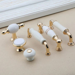 Dresser Cupboard Drawer Knob Kitchen Cabinet Dresser Knobs White Ceramic Drawer Pulls Knobs Wardrobe Door Pull Handles