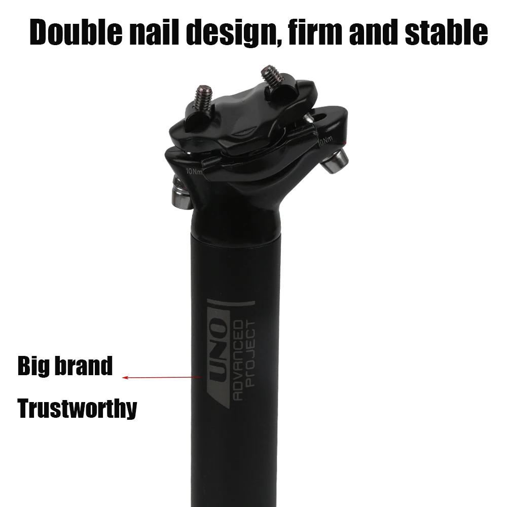 Description Picture 5 of itemUNO Mountain Bike Seatpost 27.2/30.9/31.6MM 350/400MM Seat Post Tube Aluminum Alloy MTB Road Cycling Bicycle SeatPost Bicycle Pa