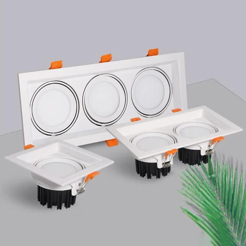 Description Picture 5 of itemSuper Bright Recessed square LED Dimmable Downlight COB 10w15W LED Spot light Grille lamp LED decoration Ceiling Lamp AC85-285V