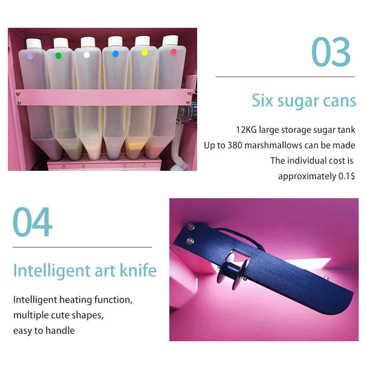 Description Picture 5 of itemHigh Quality Exclusive robotic arm sensing chip commercial cotton candy machine Vending Machine Manufacturer