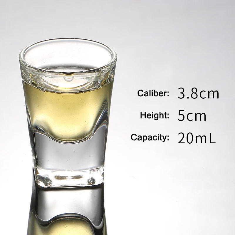 Description Picture 5 of item1pcs Glass Bullet Shot Cup Baijiu Wine Cup Chineses Style Drinkware for Whiskey Glass Spirits Japanese Sake Korean Soju Brandy