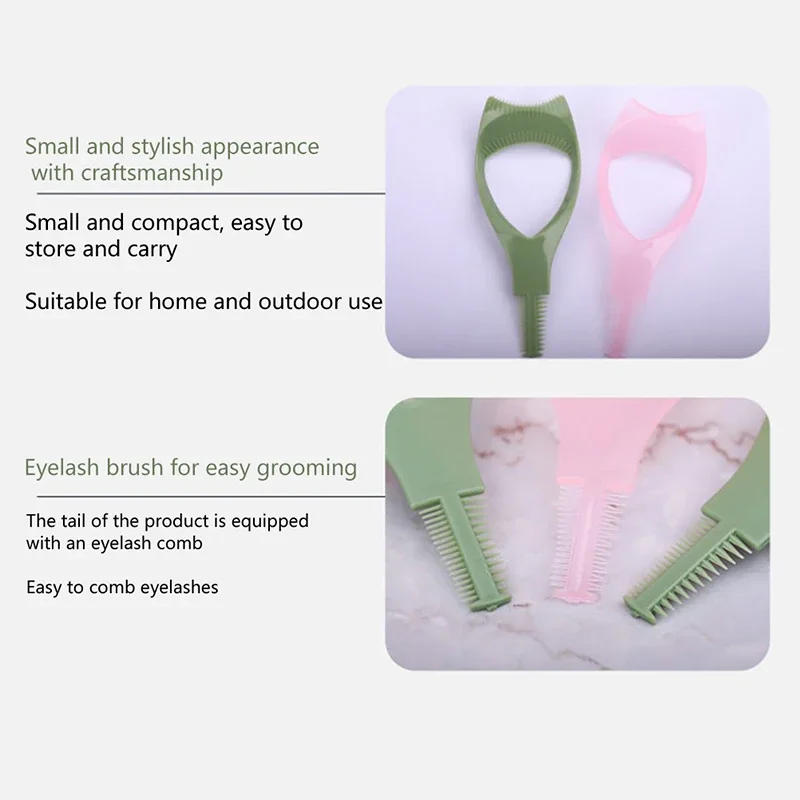 Description Picture 4 of item3 in 1 Makeup Mascara Shield Brush Applicator Comb Guide Card Multifunction Beauty Aid Brushing Eyelash Tools Косметика