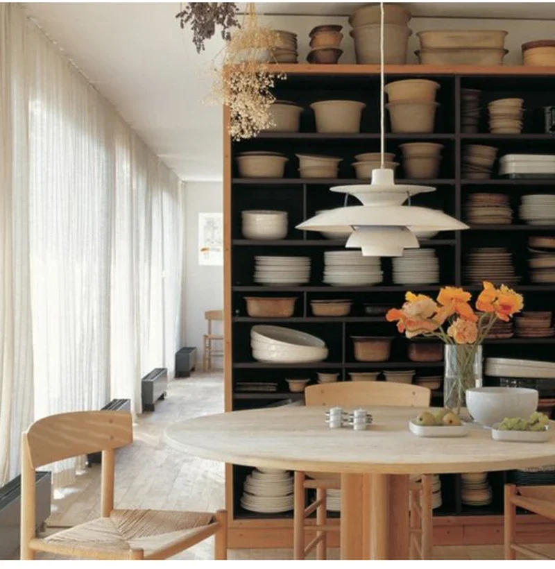 Description Picture 6 of itemDenmark Designer Pendant Light for Dining Room Table Bedroom LED Hanging Lamp Aluminium Flying Saucer Fixture Lustres Luminária