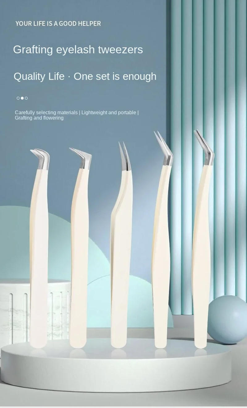 Description Picture 2 of itemFiber Tip Eyelash Extension Tweezer Volume Isolation Precise Lash Tweezers Nano Technology Eyebrow From Makeup Eyelash Tweezers