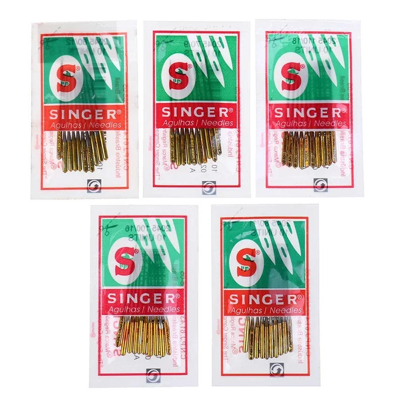 Description Picture 3 of item50pcs/5bags Mix Size Singer Needles Sewing Needle Domestic Household Sewing Machine Needles 2022 HAX1 705H 9#,11#,14#,16#,18#