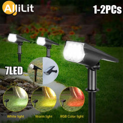 7LED Lamp Solar Powered Adjustable Solar Spotlight IP65 Waterproof Landscape Wall Light Outdoor Lighting Courtyard Street Lamp